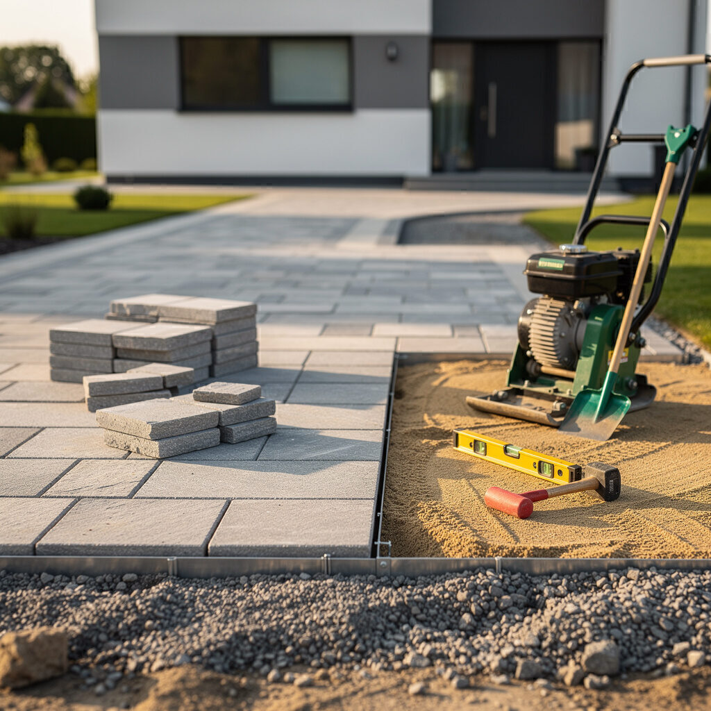 Terrasse, Pflaster und Einfahrt – Galabau De Wit – Arbeitsweise