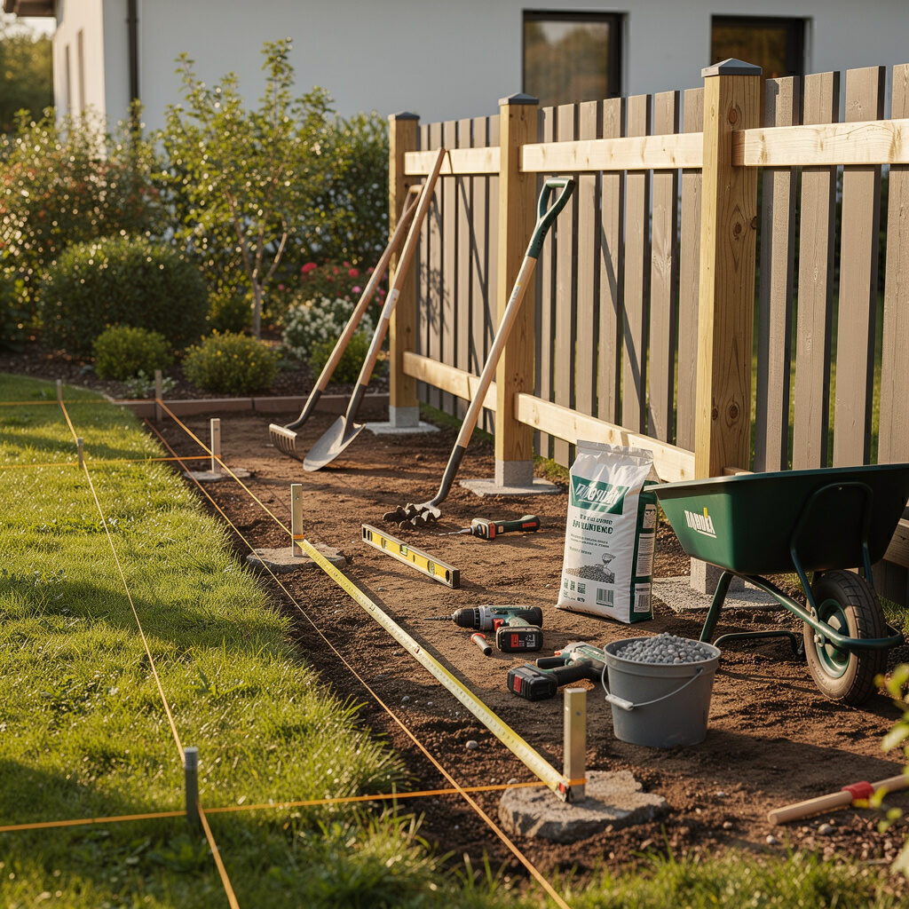 Zaunbau Planung Boden Montage Galabau De Wit
