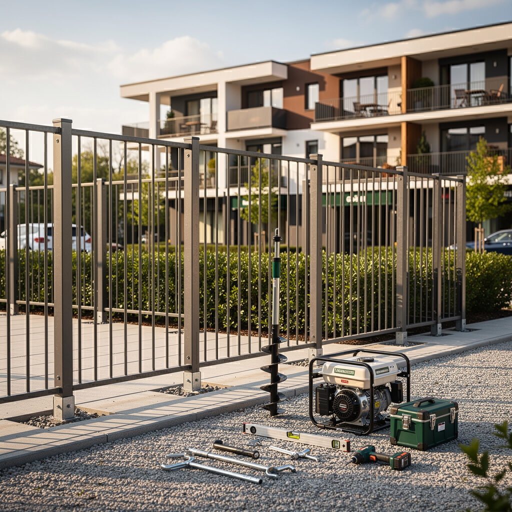 Zaunbau Gewerbe, Wohnanlagen, größere Projekte – Galabau De Wit